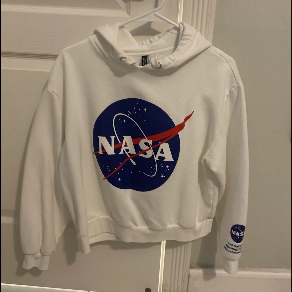 white nasa hoodie